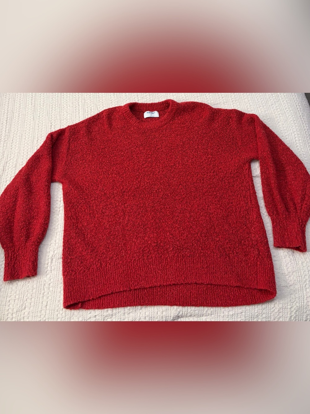 Old Navy Red Womens Crewneck Sweater